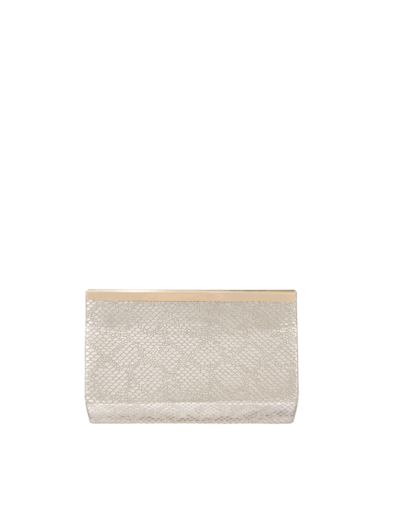 Pochette de soirée effet croco
